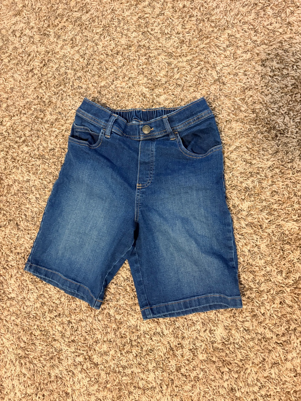 Kids Dark Blue Denim Shorts